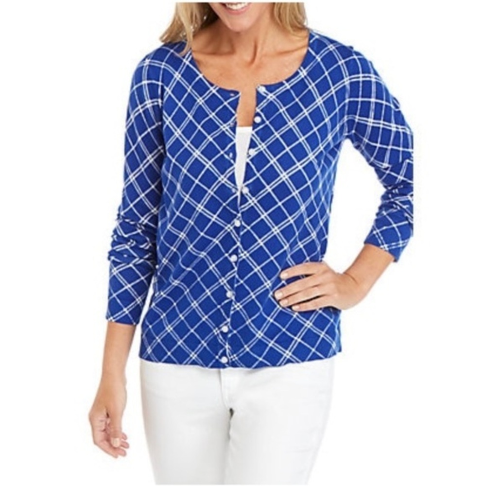 NEW colbalt blue cardigan sweater